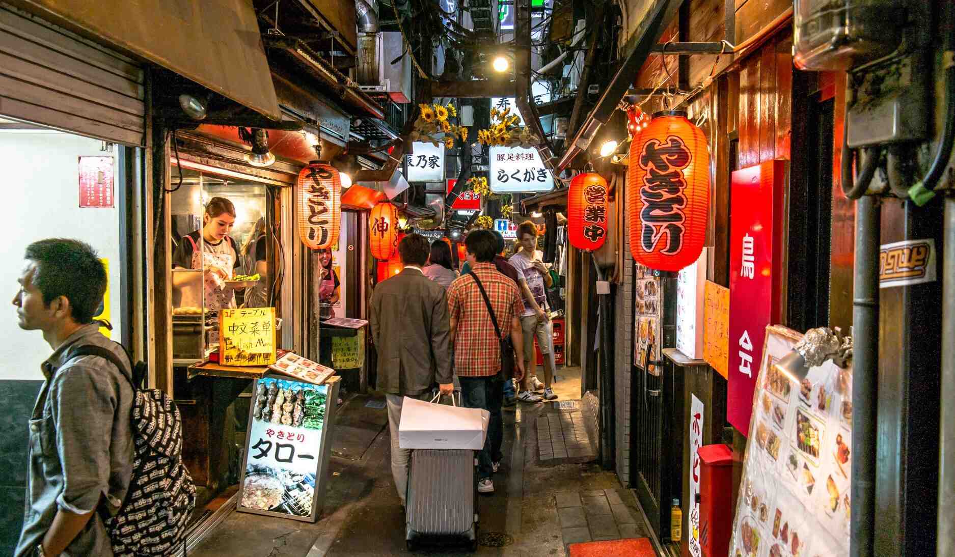 Tokio Staßen Restaurants